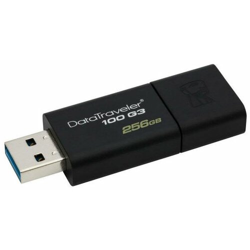 Kingston USB memorija DataTraveler 100 G3 DT100G3/256GB crna Slike