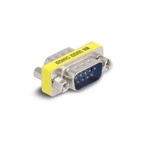 Delock 66464 VGA adapter [1x 9-polni mu&amp;scaron;ki konektor D-Sub - 1x 9-polni mu&amp;scaron;ki konektor D-Sub] srebrna, žuta Slike