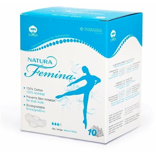 Natura femina higijenski ulošci dnevni sa krilcima, 10 komada Cene