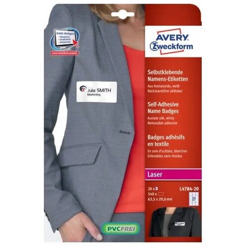 Zweckform Etikete l4784-20 za tekstil Slike