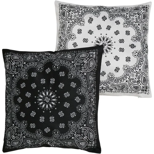 Urban Classics Accessoires Bandana Print Cushion Set Black/White