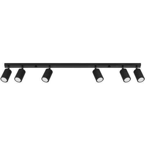 Nice Lamps Črna stropna svetilka 6,5x117 cm Gleam – Cene