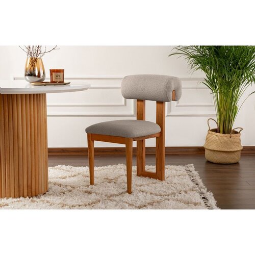 Hanah home stolica natura - oak, light grey light greyoak chair set (2 pieces) Cene