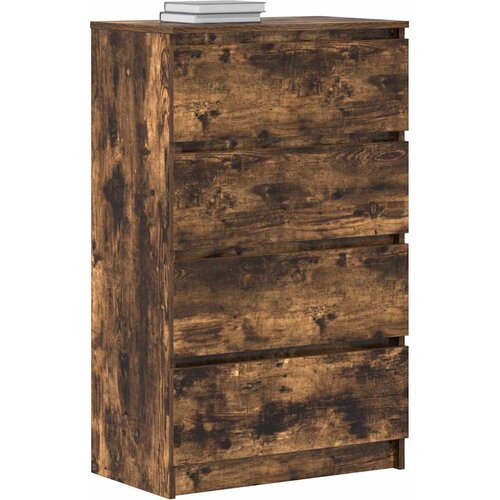  Komoda boja dimljenog hrasta 60x35x98,5 cm konstruirano drvo Slike