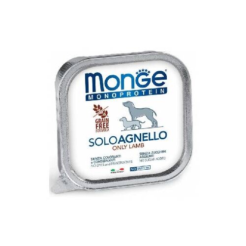 Monge pa&amp;scaron;teta za pse sa ukusom jagnjetine 150gr Slike