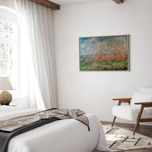  Slika - Claude Monet &amp;ndash; Spring 120x80 U prirodnom drvenom okviru Slike