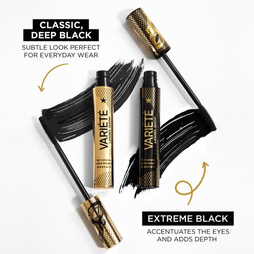 Eveline Cosmetics Veri&amp;eacute;t&amp;eacute; Lashes Show voluminozna maskara odtenek Black 10 ml Slike