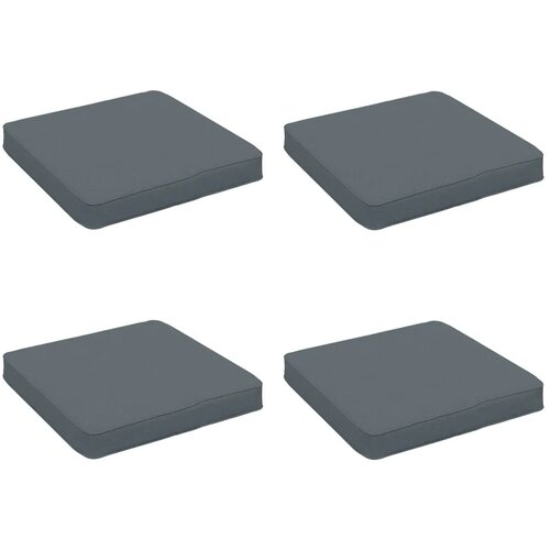  Jastučići za sjedalo od 4 dijela VUGHT 4 pcs 100% poliester - Plava (melange) 45 x 45 cm 4 Cijene
