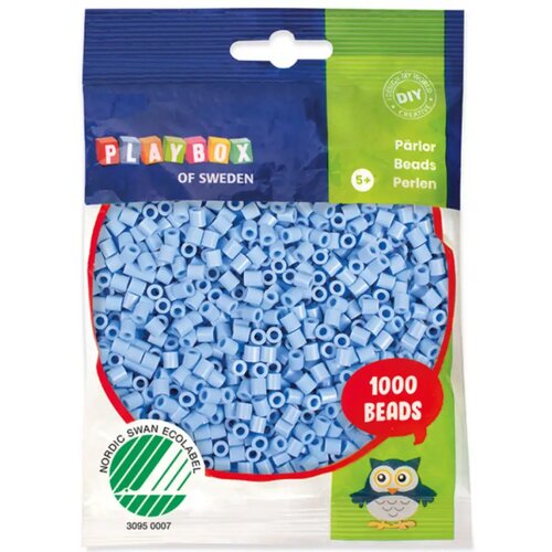 Playbox 5 mm midi likalne perle v pastelno modri barvi, 1000 kosov Cene