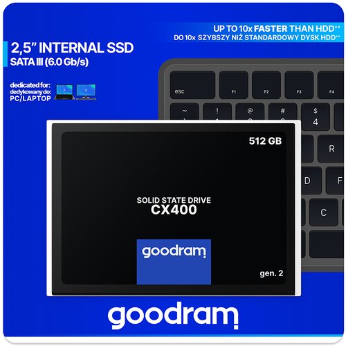 Goodram vgradni disk ssd 512GB CX400 sata goodram Slike