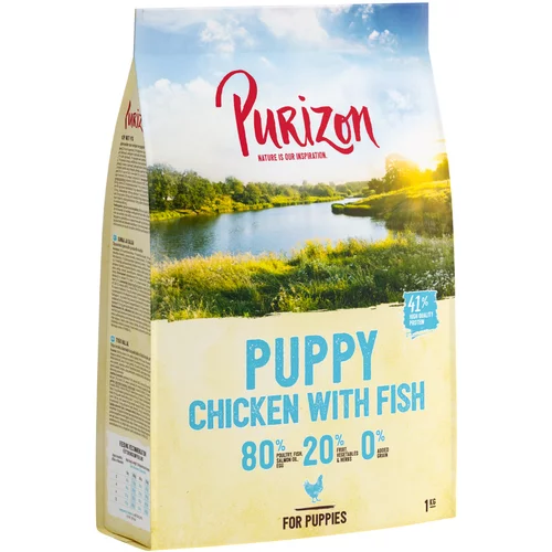 Purizon Puppy Piščanec z ribo – brez žit - 4 kg (4 x 1 kg)