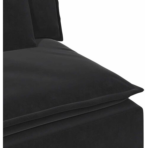  Modularna sofa s jastucima crna Slike