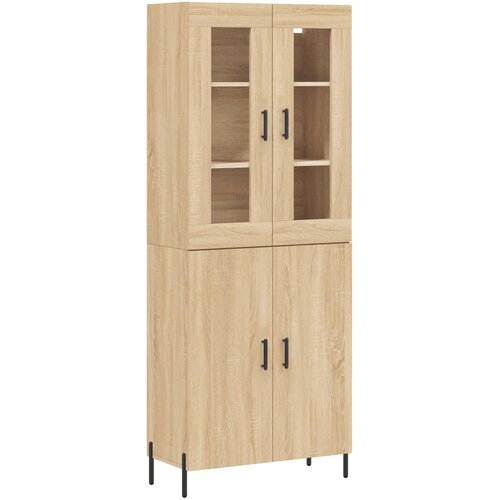  Visoka komoda hrasta sonome 69,5x34x180cm od konstruiranog drva Slike