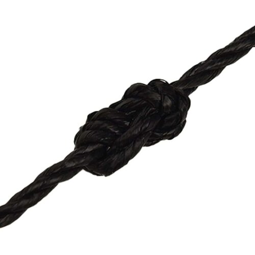  Radno uže crni 6 mm 50 m od polipropilena Slike