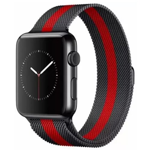 narukvica intrigue za apple watch 42mm crno crvena Slike