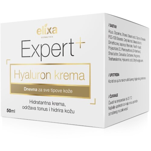 Elixa Cosmetics Hyaluron krema dan, 50ml Slike
