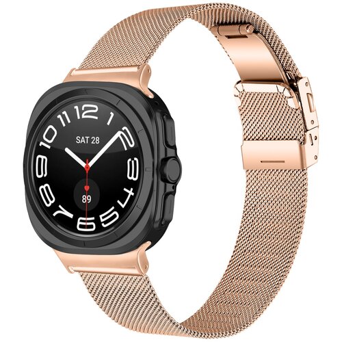 INF kompatibilno z samsung Watch8 milanese jeklenim pa&scaron;čkom z zaponko pinkgold, (5000085987) Cene