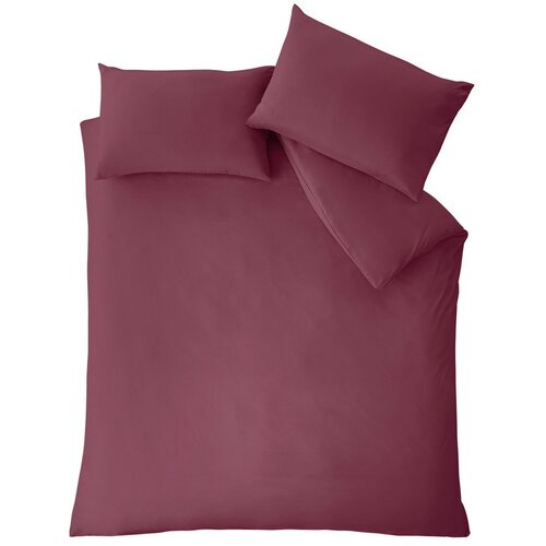 Catherine Lansfield Bordo posteljina za bračni krevet 200x200 cm So Soft Non Iron &amp;ndash; Slike