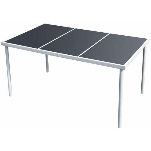  Vrtni stol 150 x 90 x 74 cm crni čelični Slike