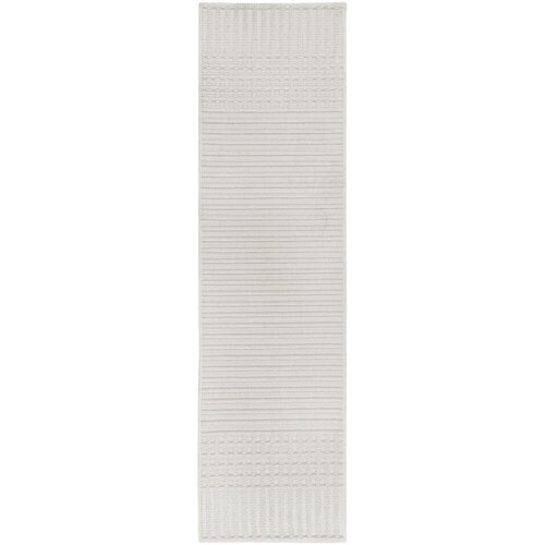 Flair Rugs Bijela perivia staza od šenila 60x240 cm Elton – Cene