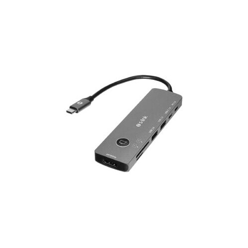 Docking station S-link SW-U707 USB adapter Type-C 7 in 1 2*USB 3.0, 1*Type-C 3.1, 1*PD, 1* HDMI 4K60HZ, SD and TF Type C Hub Adapter, 41651 Slike