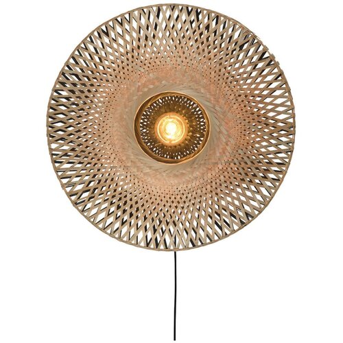 Good&amp;amp;Mojo zidna svjetiljka od bambusa Kalimantan, ⌀ 87 cm Slike
