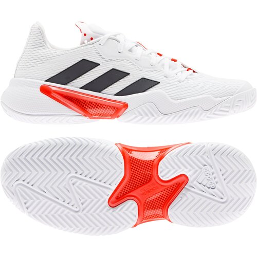 Adidas Barricade W White/Black/Red Women&amp;#039;s Tennis Shoes EUR 40 2/3 Slike