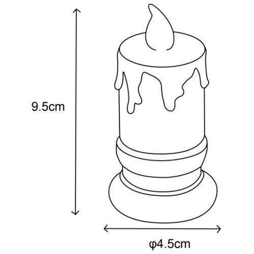 Globo 28075-2 - SET 2x LED sveća CANDLE LED/0,25W/3xLR1130 Slike