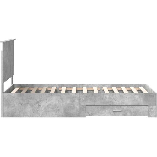  Okvir za krevet s uzglavljem Betonski sivi 90 x 200 cm Slike