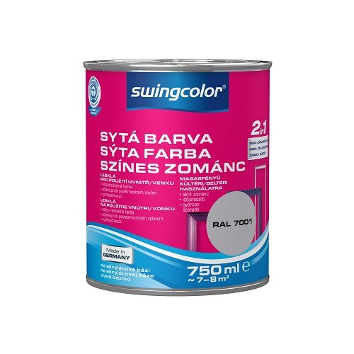 SWINGCOLOR Lak u boji 2u1 (Boja: Srebrnosive boje, 750 ml) Cijene