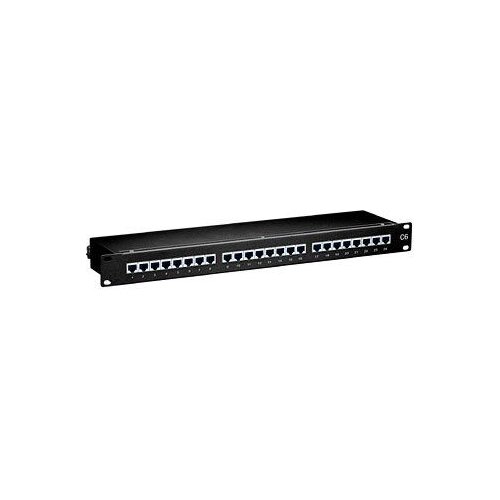 Equip 24-Port Cat.6 Shielded Patch Panel, Black Slike
