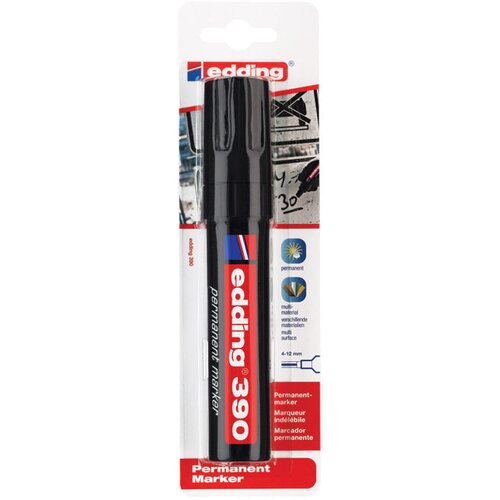  Permanentni marker 4-12mm edding 390/1 črna blister Cene