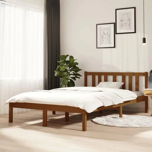  za krevet od masivnog drva smeđa boja meda 120 x 200 cm
