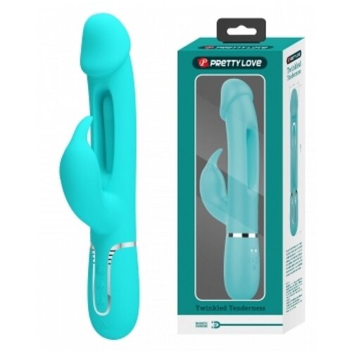  Vibrator Pretty Love Kampas, 23.2cm, Svetloplavi Slike