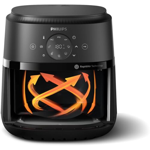 Philips friteza na zrak philips NA221/00 črna/srebrna 1500 w Slike