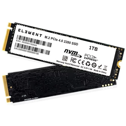 Element SSD disk PERFORMANCE M.2 PCIe 4.0 NVME, 1TB SSDEL00001
