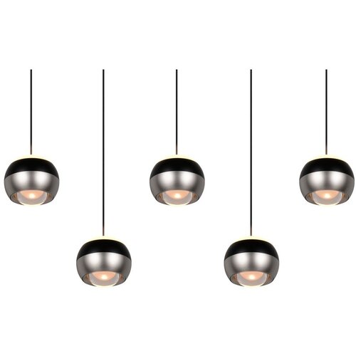 Trio Select Črna/v srebrni barvi LED viseča svetilka Orbit &amp;ndash; Slike
