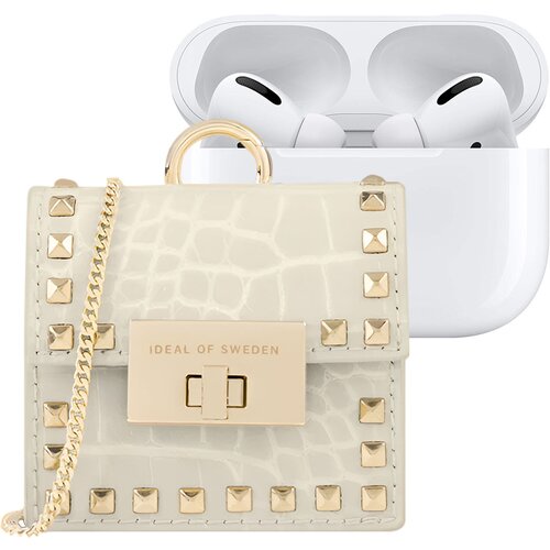 Oem IDEAL OF SWEDEN, Mini torbica za AirPods Any Generation Model Zoe z naramnico in karabinom, Zlata, (5000227495) Cene