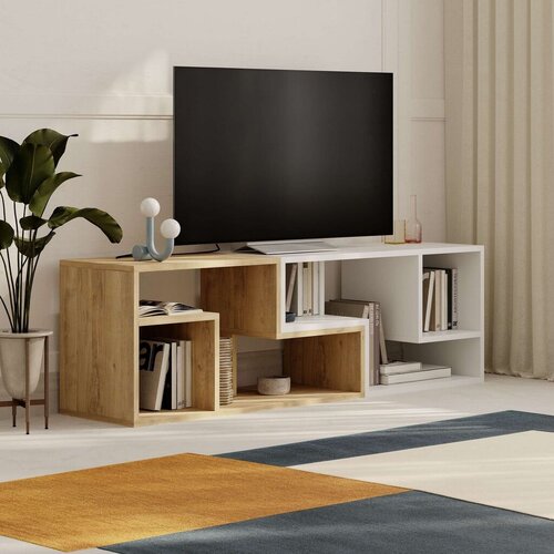 Hanah home TV Komoda Glis, 145x44,8x35 cm, Hrast Slike