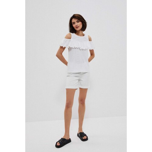 Marisse Lyocell Shorts L-Sh-3702 White Slike