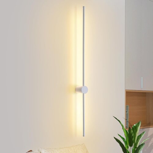 Nettlife LED stenska svetilka, moderna notranja stenska svetilka, 100 cm, toplo bela 3000 K, nastavljiva, (5000491220) Slike