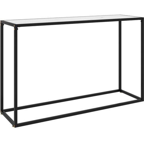  Konzolni stol bijeli 120 x 35 x 75 cm od kaljenog stakla Cene