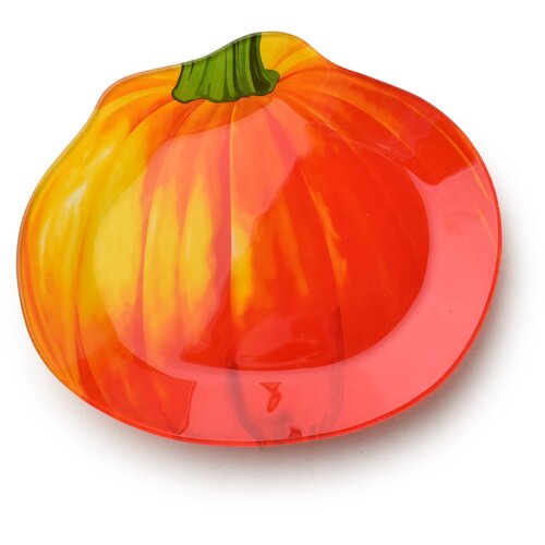 Mondex Servirni krožnik steklo Allesken Aria Fresh 17x19,5x1,8cm oranžna 1 kos, (5000329551) Slike