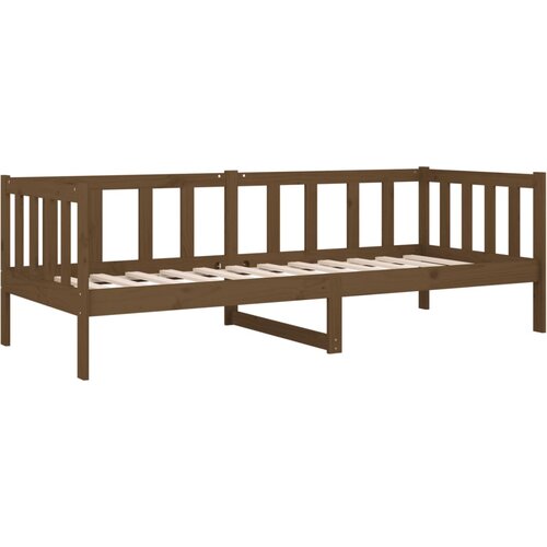  Dnevni ležaj smeđa boja meda 80 x 200 cm od masivne borovine Slike
