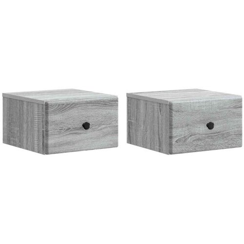  Stenski nočni omarici 2 pcs Siva Sonoma 34,5 x 33 x 20 cm, (5000209418) Cene