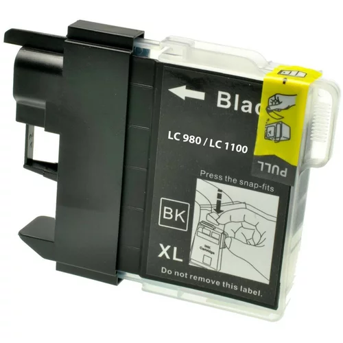 Brother LC980BK , LC985BK , LC1100BK , kompatibilna črna kartuša 30,5ml