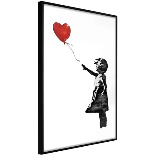  Poster - Banksy: Girl with Balloon II 30x45