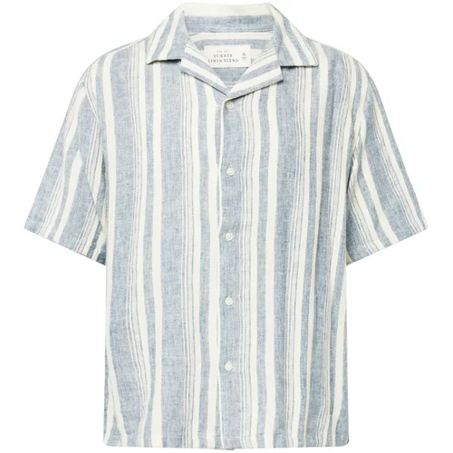 Abercrombie & Fitch Košulja plavi traper / prljavo bijela