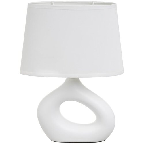 Casa Selecci&amp;oacute;n Bijela stolna lampa keramička s tekstilnim sjenilom (visina 30 cm) &amp;ndash; Slike