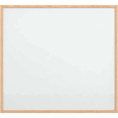 VidaXL Magnetska bijela ploča s okvirom od punog borovine 60x55 cm Slike